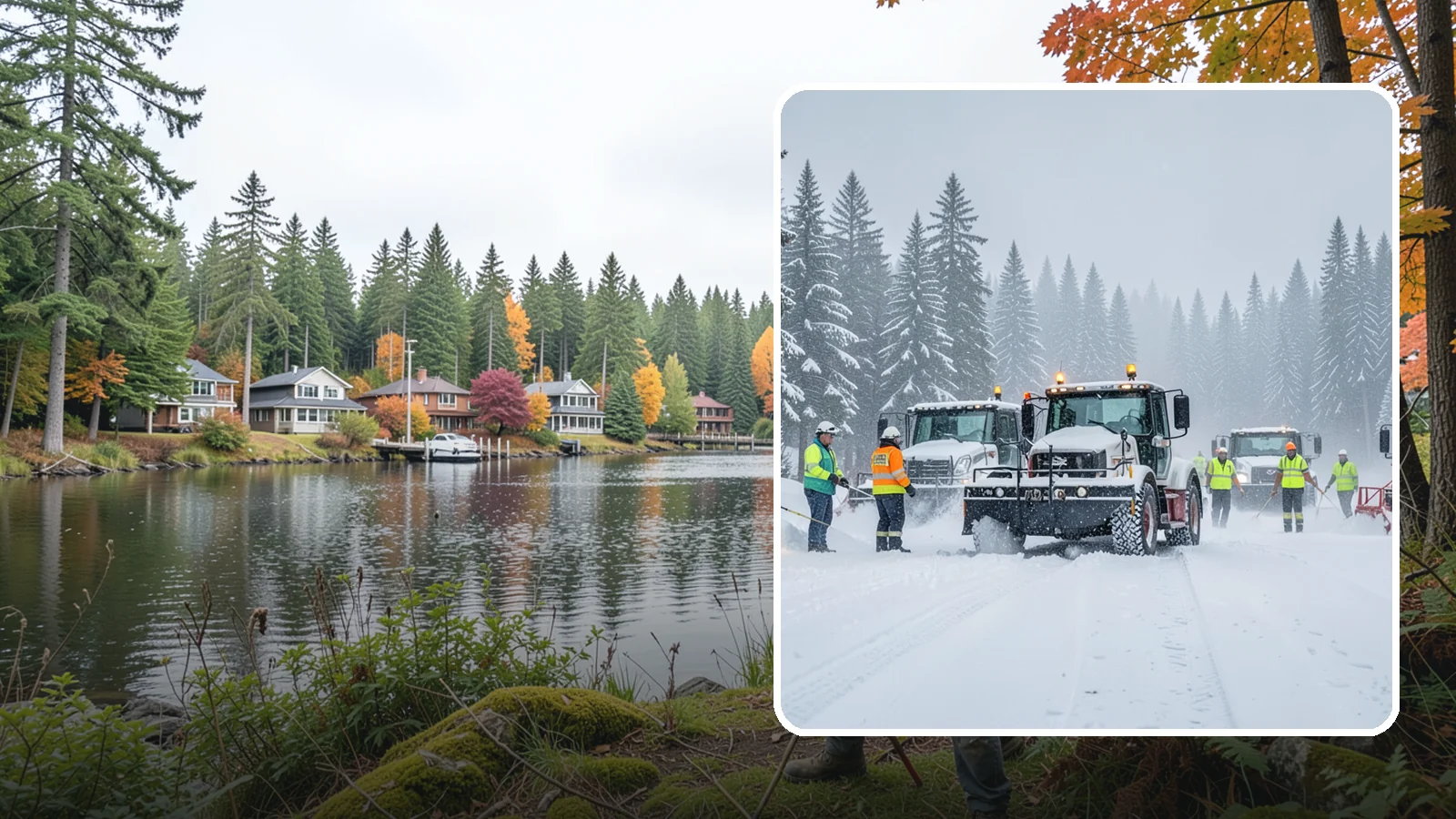 24/7 Snow Monitoring in La Conner, Skagit County, WA - Round-the-clock weather and site surveillance that triggers a response the instant conditions warrant.