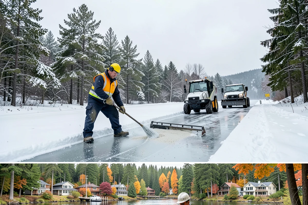 24/7 Snow Monitoring in La Conner, Skagit County, WA - Monitoring runs continuously through the winter, with heightened watch during the volatile December-to-February period.