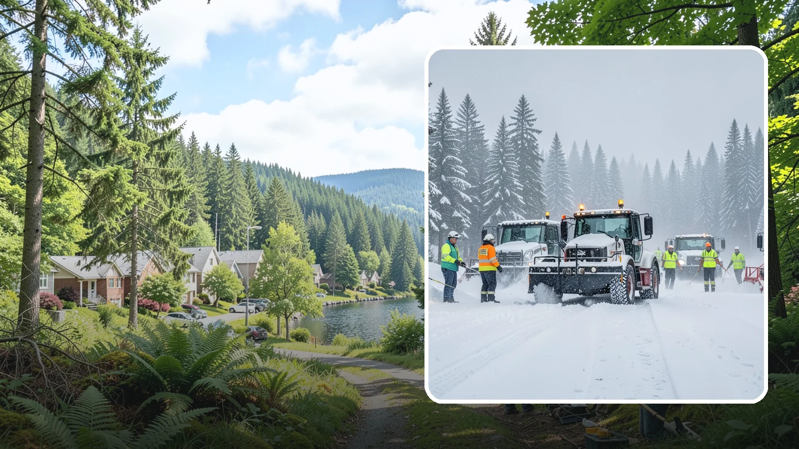 24/7 Snow Monitoring in Lake Forest Park, King County, WA - Round-the-clock weather and site surveillance that triggers a response the instant conditions warrant.