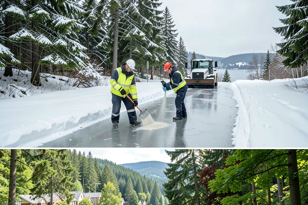 24/7 Snow Monitoring in Lake Forest Park, King County, WA - Monitoring runs continuously through the winter, with heightened watch during the volatile December-to-February period.
