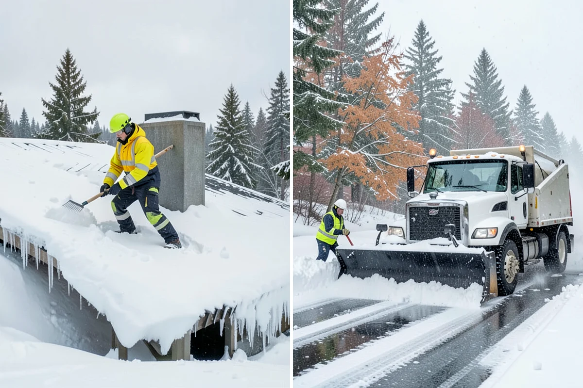 24/7 Snow Monitoring in Lakewood, Pierce County, WA - We establish your alert thresholds and priority surfaces