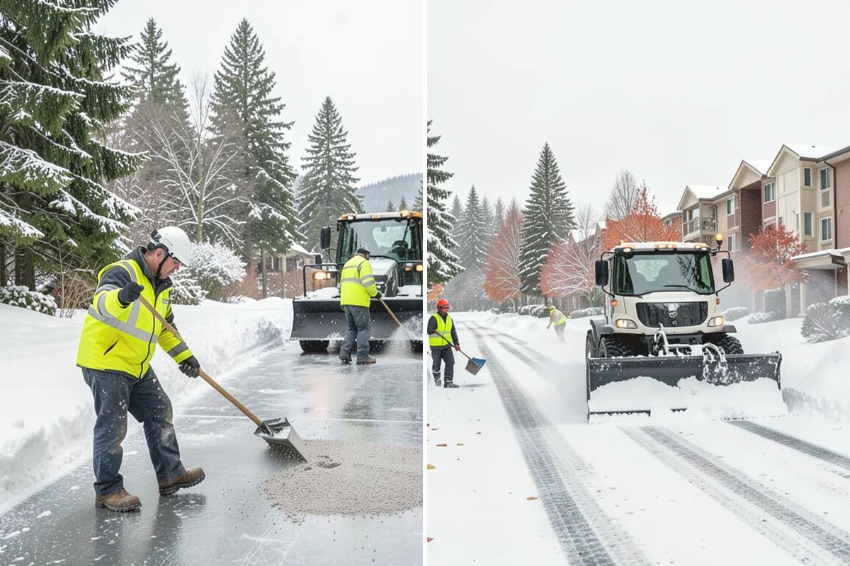24/7 Snow Monitoring in Mountlake Terrace, Snohomish County, WA - We establish your alert thresholds and priority surfaces