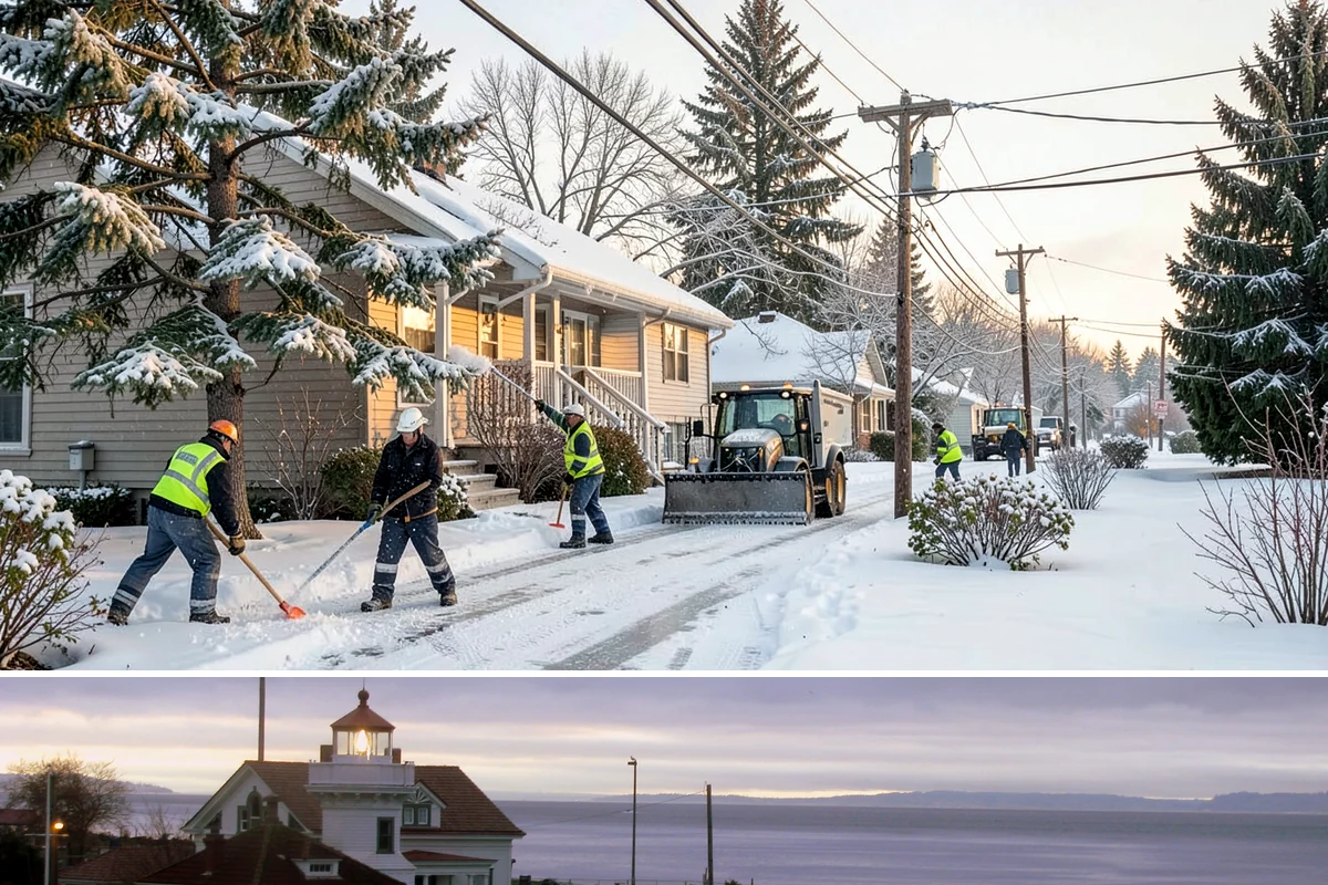 24/7 Snow Monitoring in Mukilteo, Snohomish County, WA - Monitoring runs continuously through the winter, with heightened watch during the volatile December-to-February period.