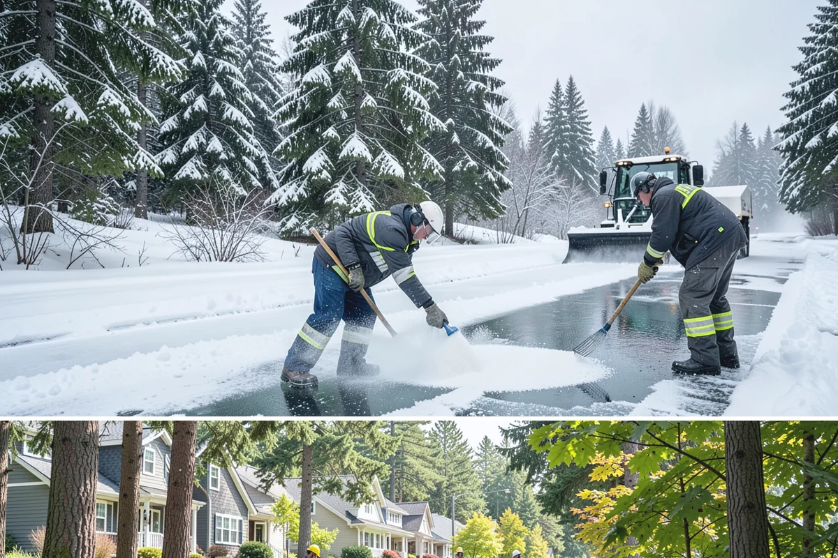 24/7 Snow Monitoring in Normandy Park, King County, WA - Monitoring runs continuously through the winter, with heightened watch during the volatile December-to-February period.