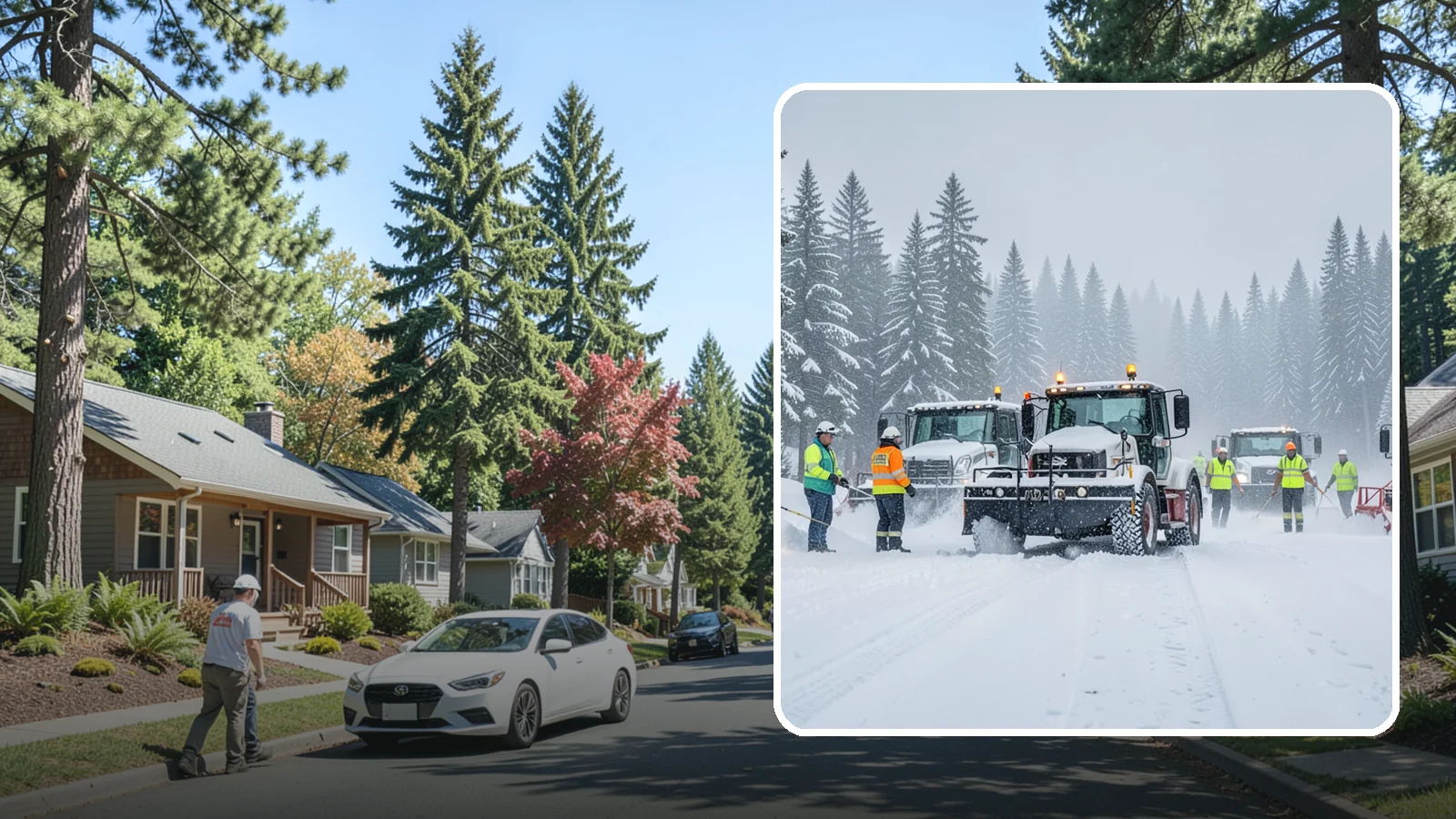 24/7 Snow Monitoring in Orting, Pierce County, WA - Round-the-clock weather and site surveillance that triggers a response the instant conditions warrant.
