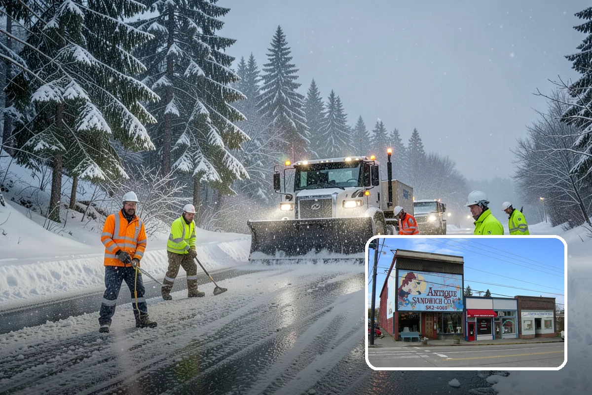 24/7 Snow Monitoring in Ruston, Pierce County, WA - Continuous forecast and on-site condition tracking
