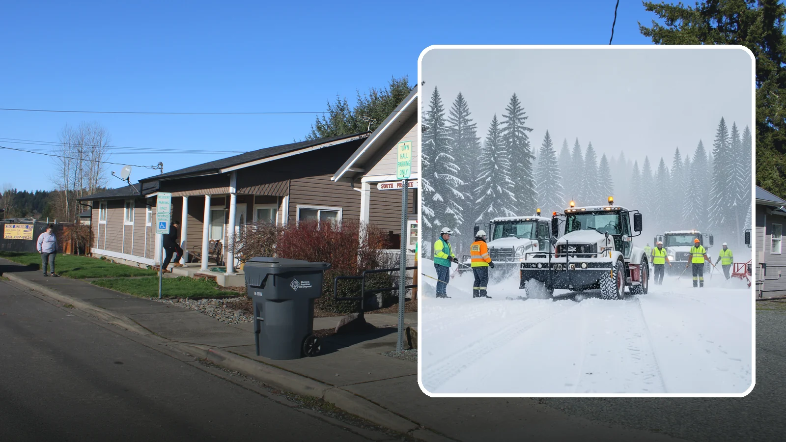 24/7 Snow Monitoring in South Prairie, Pierce County, WA - Round-the-clock weather and site surveillance that triggers a response the instant conditions warrant.