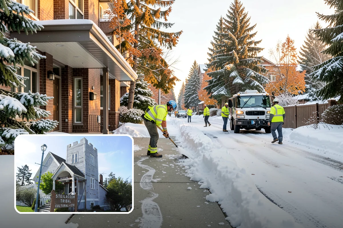 24/7 Snow Monitoring in Steilacoom, Pierce County, WA - Continuous forecast and on-site condition tracking