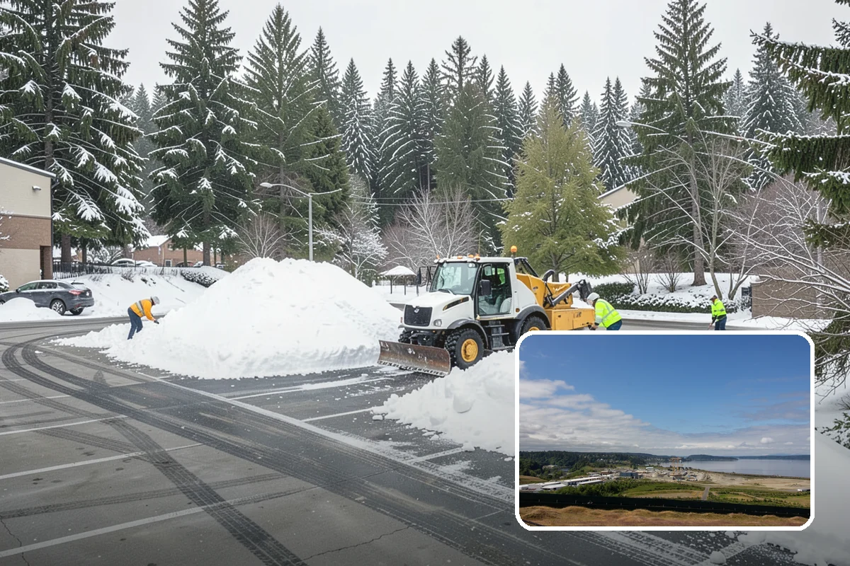 24/7 Snow Monitoring in University Place, Pierce County, WA - Continuous forecast and on-site condition tracking