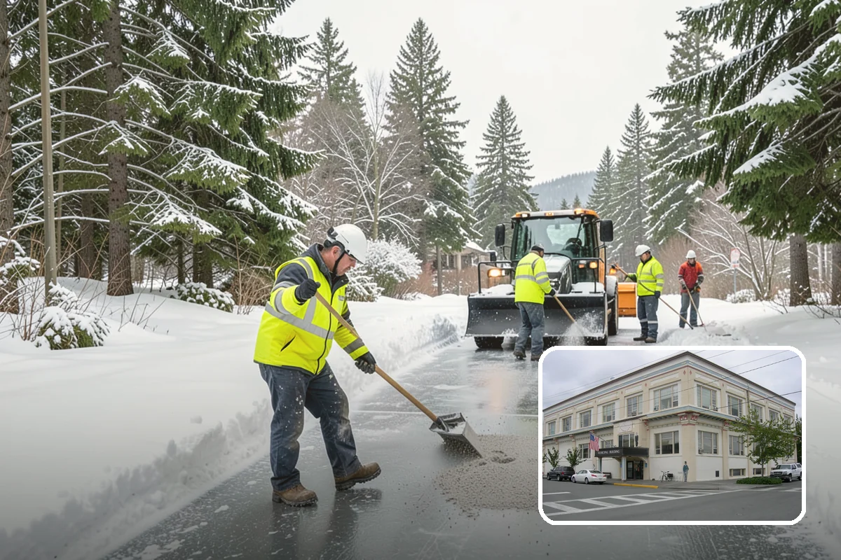 24-Hour Snow Removal in Anacortes, Skagit County, WA - True around-the-clock availability