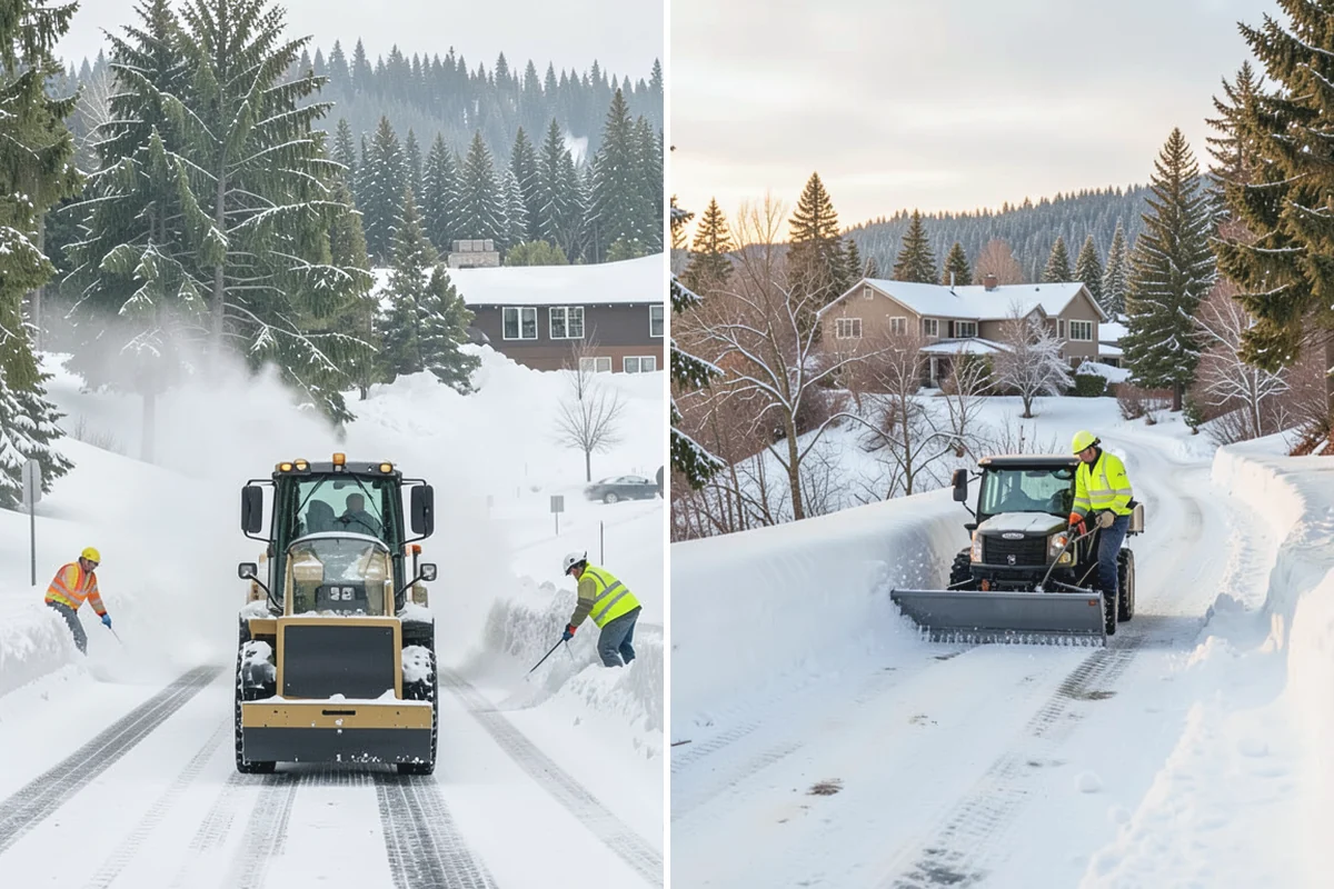 24-Hour Snow Removal in Auburn, King County, WA - Establish your property's overnight and daytime priorities