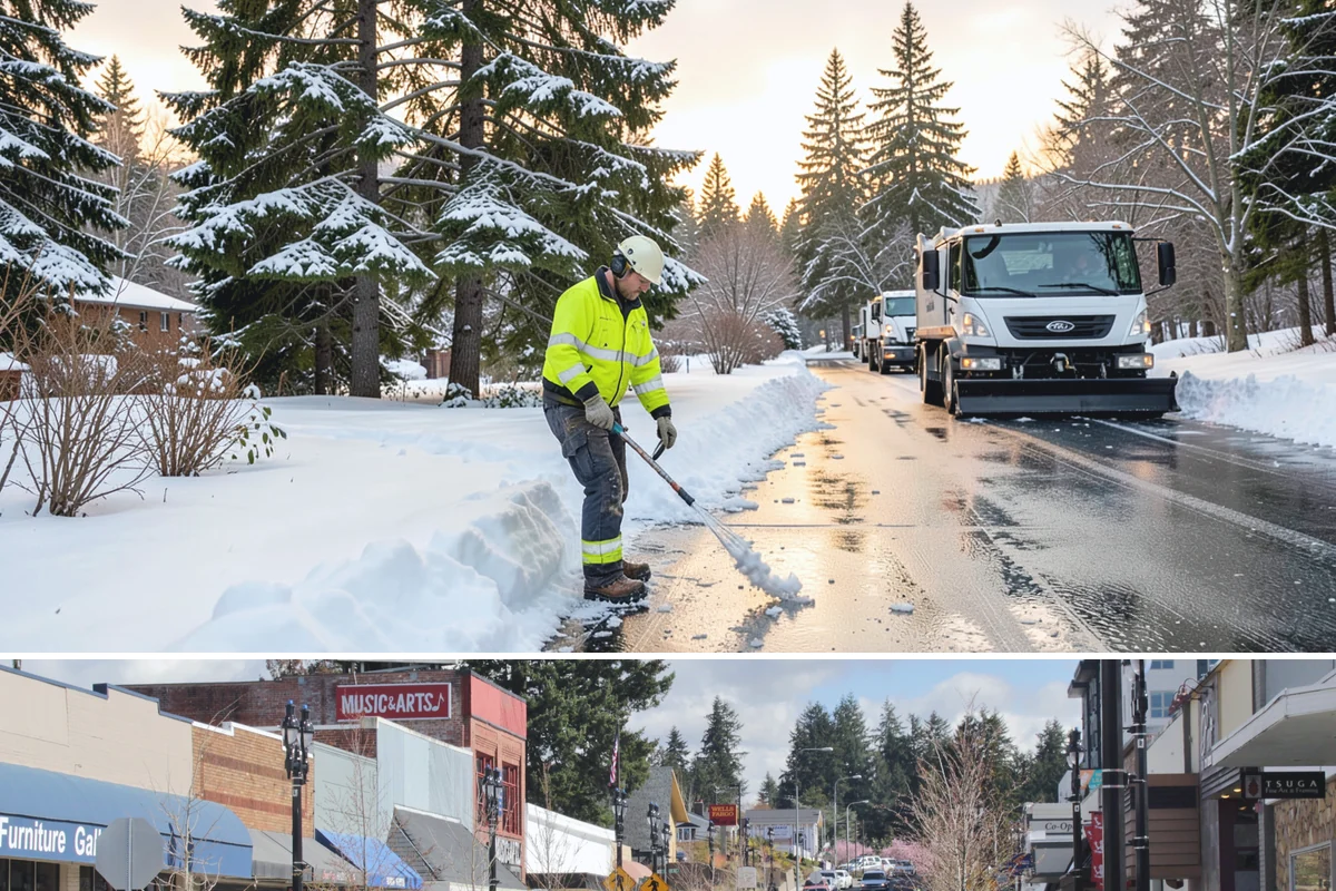 24-Hour Snow Removal in Bothell, King County, WA - Around-the-clock coverage is most valuable during the active snow window of December through February.