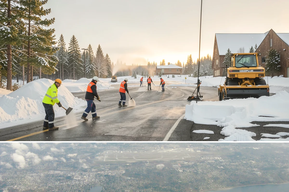 24-Hour Snow Removal in Burien, King County, WA - Around-the-clock coverage is most valuable during the active snow window of December through February.