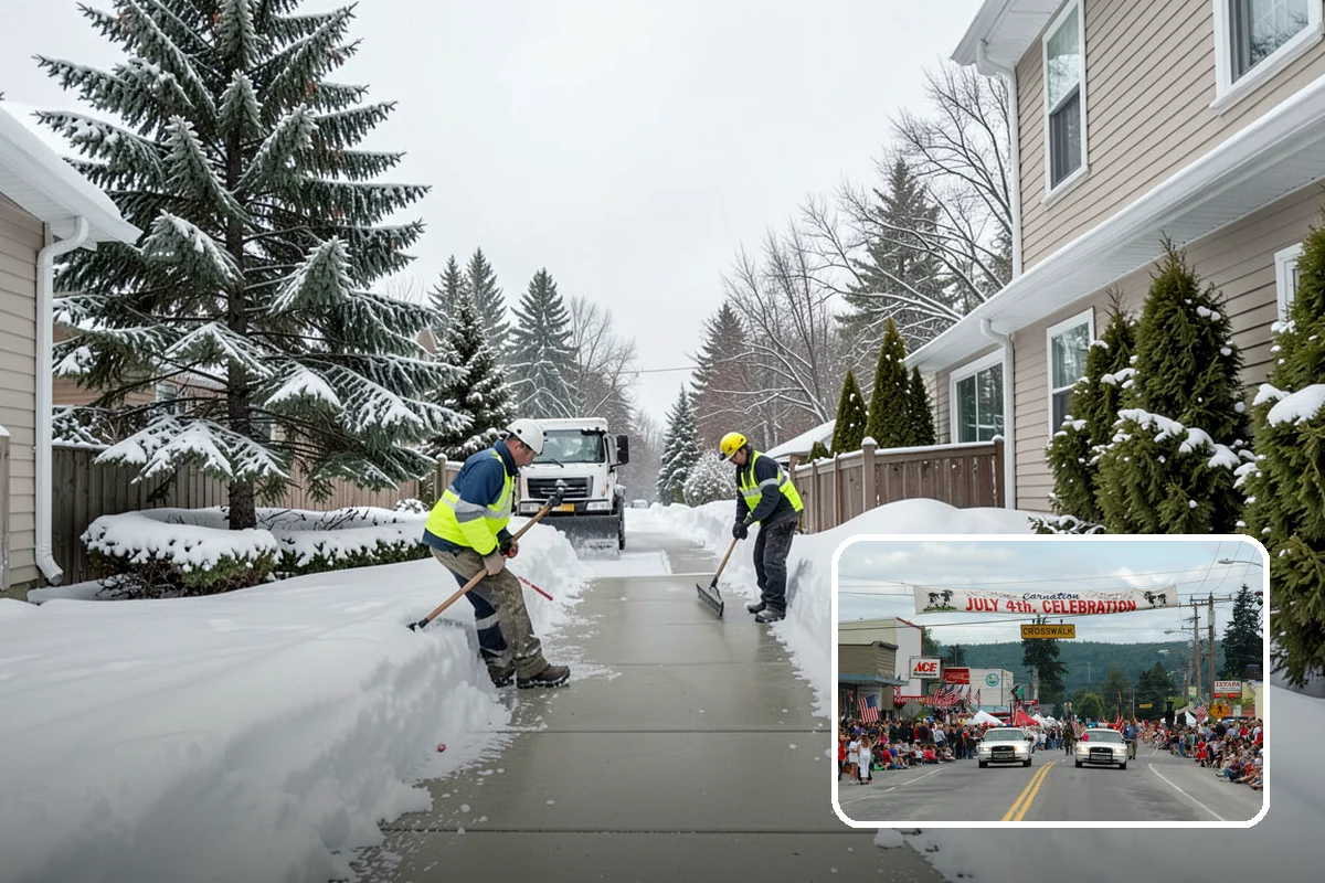 24-Hour Snow Removal in Carnation, King County, WA - True around-the-clock availability