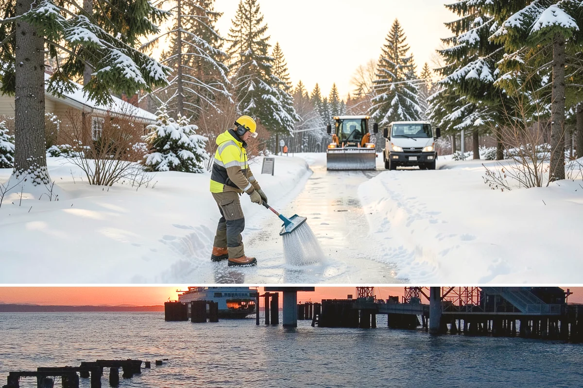 24-Hour Snow Removal in Edmonds, Snohomish County, WA - Around-the-clock coverage is most valuable during the active snow window of December through February.