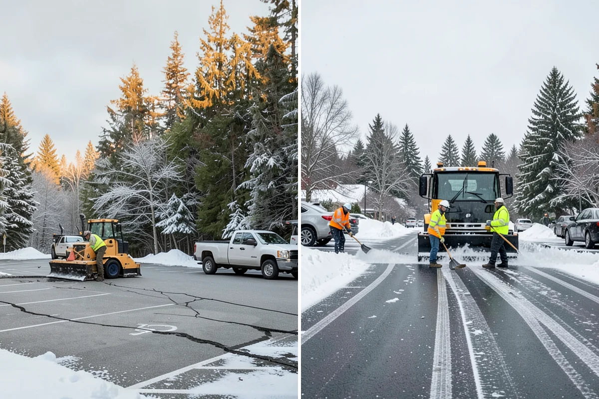 24-Hour Snow Removal in Federal Way, King County, WA - Establish your property's overnight and daytime priorities