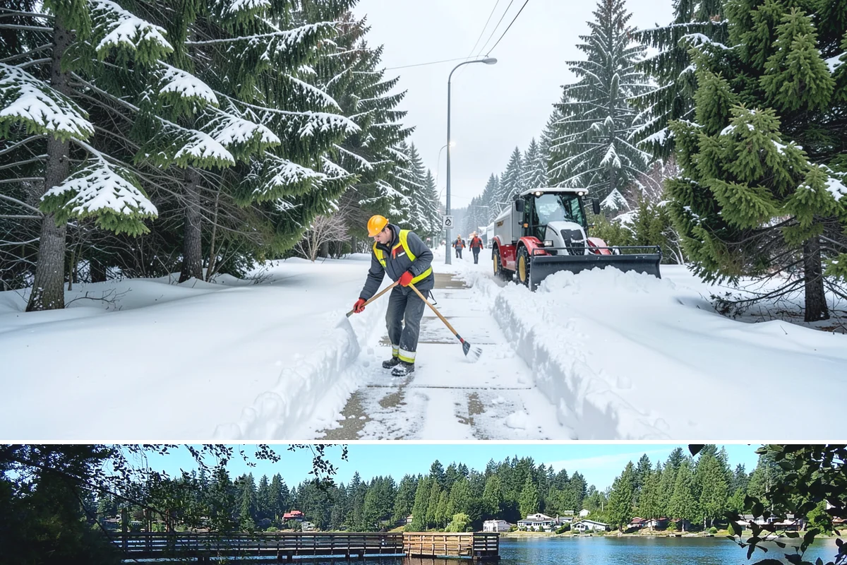 24-Hour Snow Removal in Federal Way, King County, WA - Around-the-clock coverage is most valuable during the active snow window of December through February.