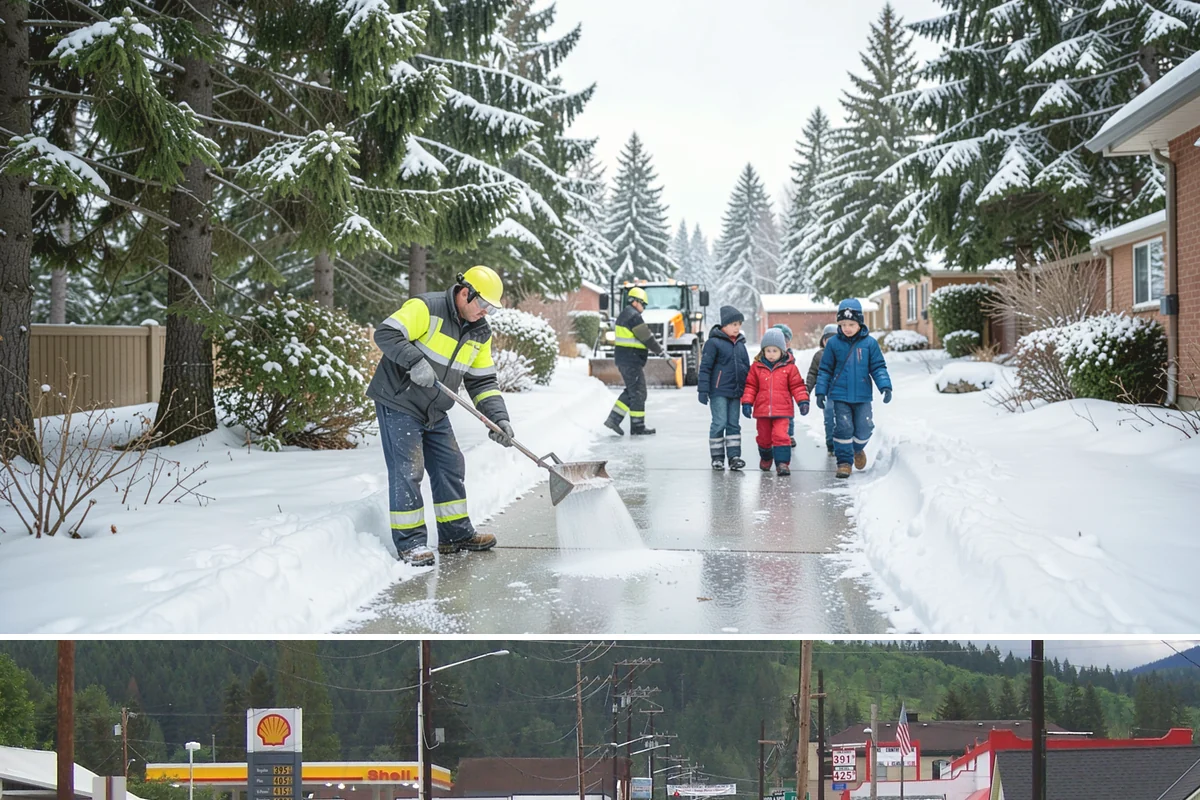 24-Hour Snow Removal in Granite Falls, Snohomish County, WA - Around-the-clock coverage is most valuable during the active snow window of December through February.