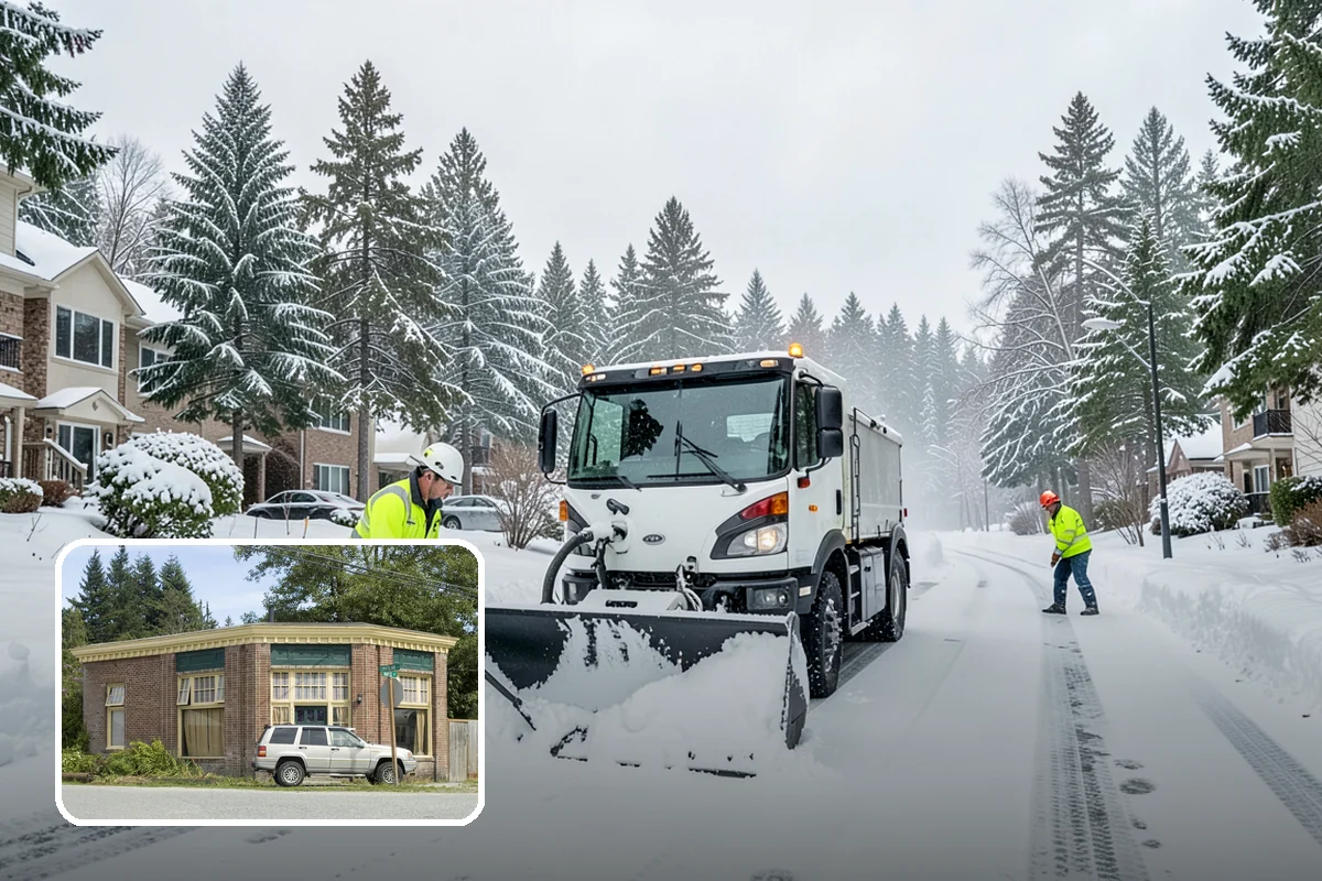 24-Hour Snow Removal in Hamilton, Skagit County, WA - True around-the-clock availability
