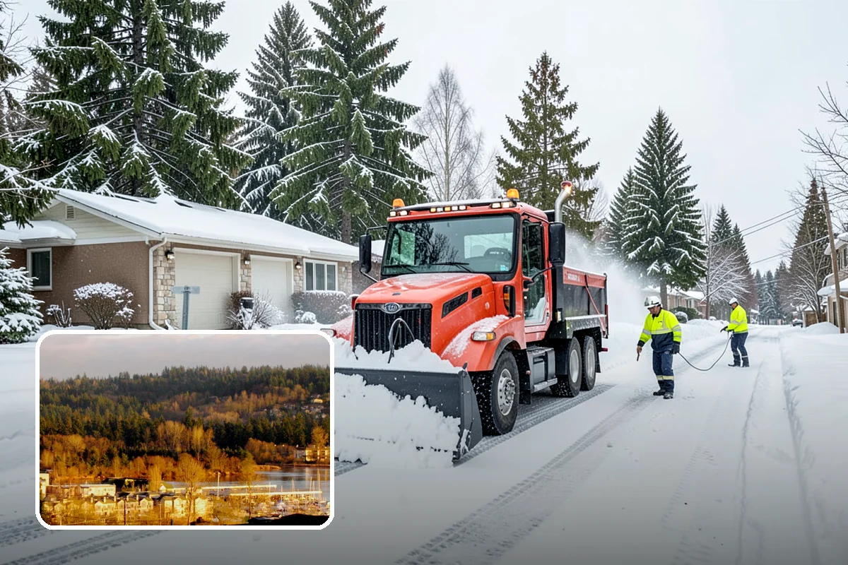 24-Hour Snow Removal in Kenmore, King County, WA - True around-the-clock availability