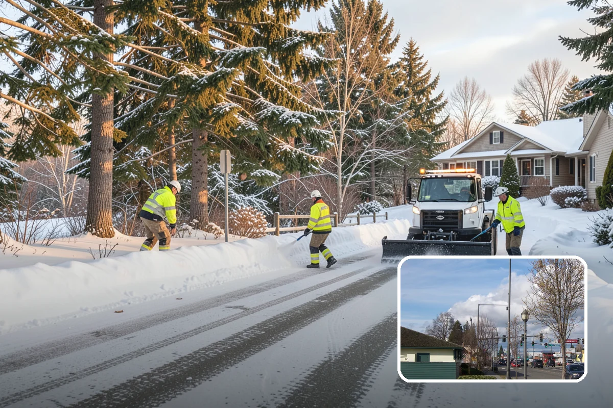 24-Hour Snow Removal in Marysville, Snohomish County, WA - True around-the-clock availability