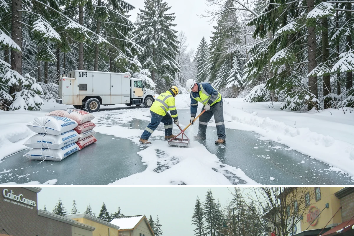 24-Hour Snow Removal in Mill Creek, Snohomish County, WA - Around-the-clock coverage is most valuable during the active snow window of December through February.