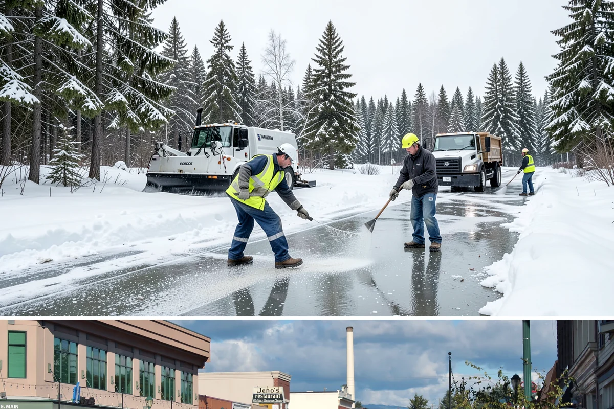 24-Hour Snow Removal in Monroe, Snohomish County, WA - Around-the-clock coverage is most valuable during the active snow window of December through February.