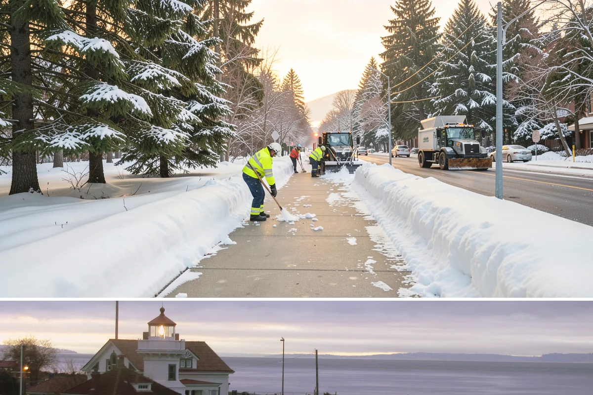 24-Hour Snow Removal in Mukilteo, Snohomish County, WA - Around-the-clock coverage is most valuable during the active snow window of December through February.