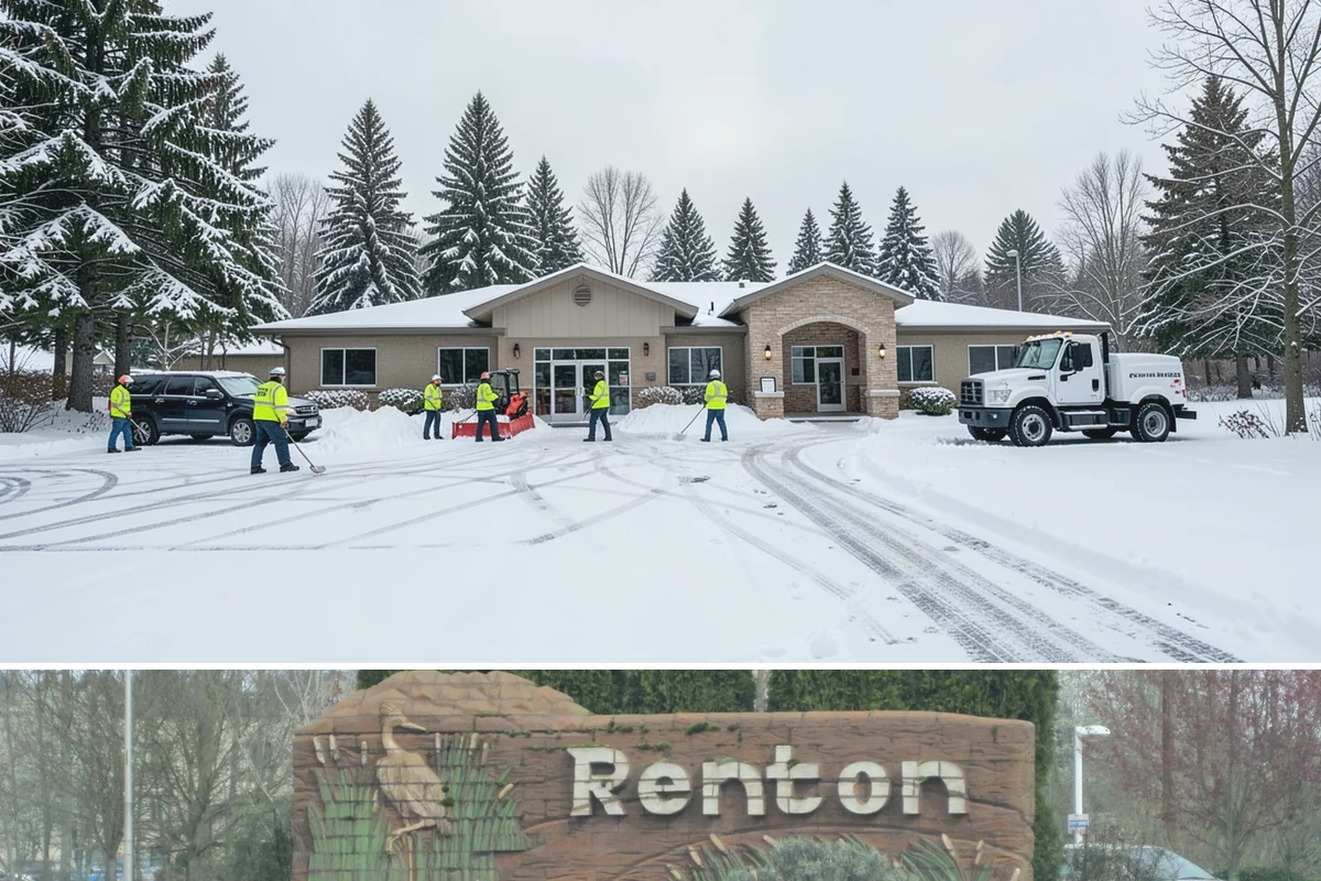 24-Hour Snow Removal in Renton, King County, WA - Around-the-clock coverage is most valuable during the active snow window of December through February.