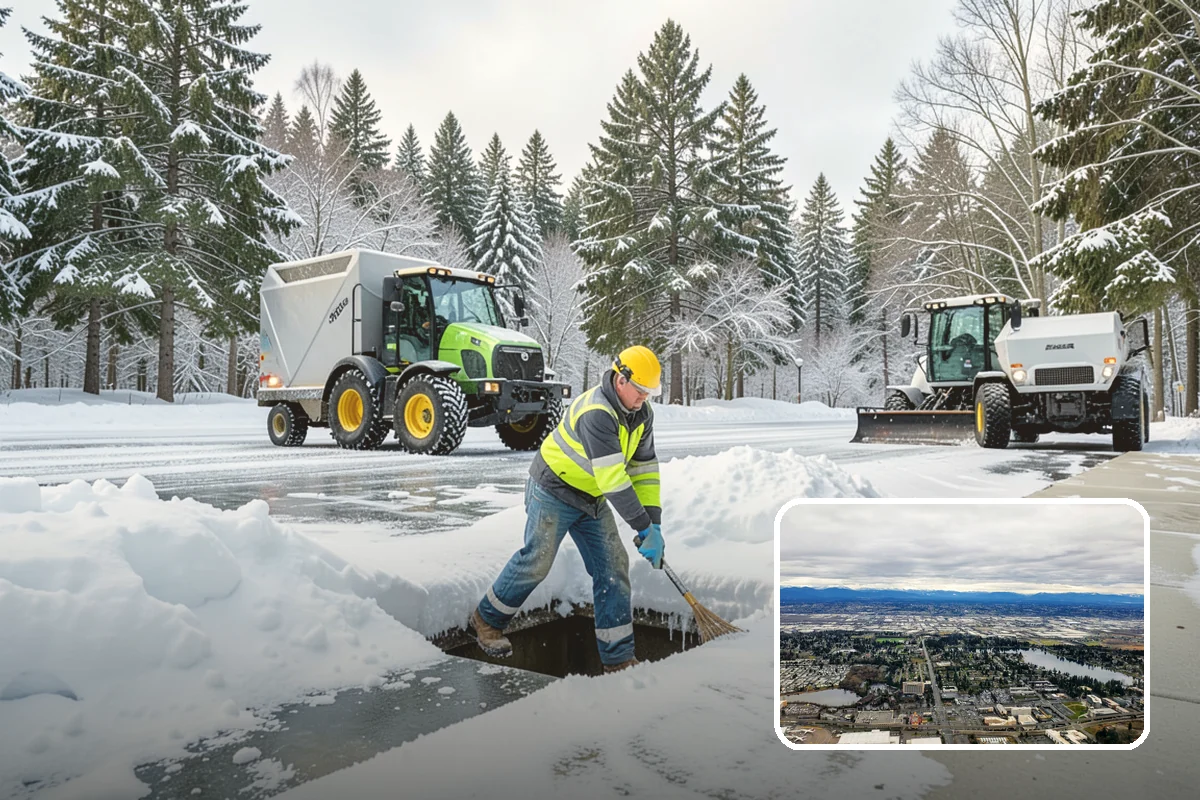 24-Hour Snow Removal in SeaTac, King County, WA - True around-the-clock availability
