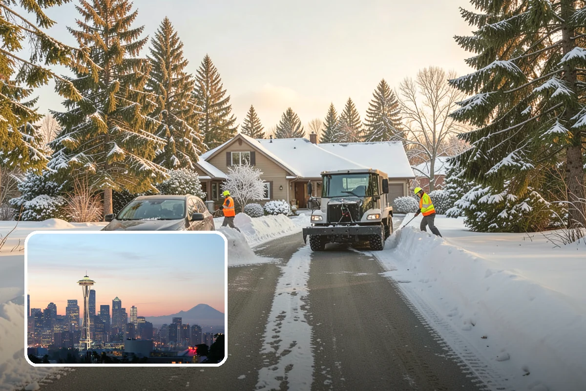 24-Hour Snow Removal in Seattle, King County, WA - True around-the-clock availability