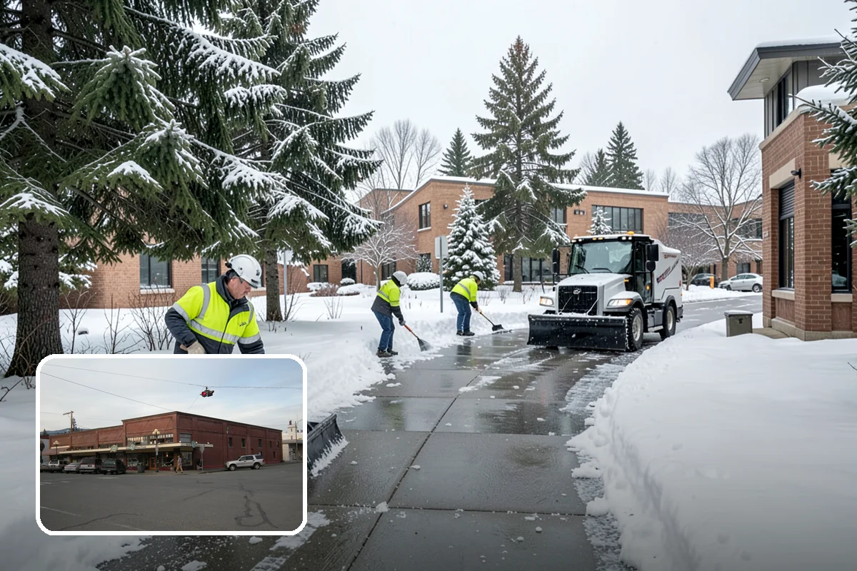 24-Hour Snow Removal in Sedro-Woolley, Skagit County, WA - True around-the-clock availability