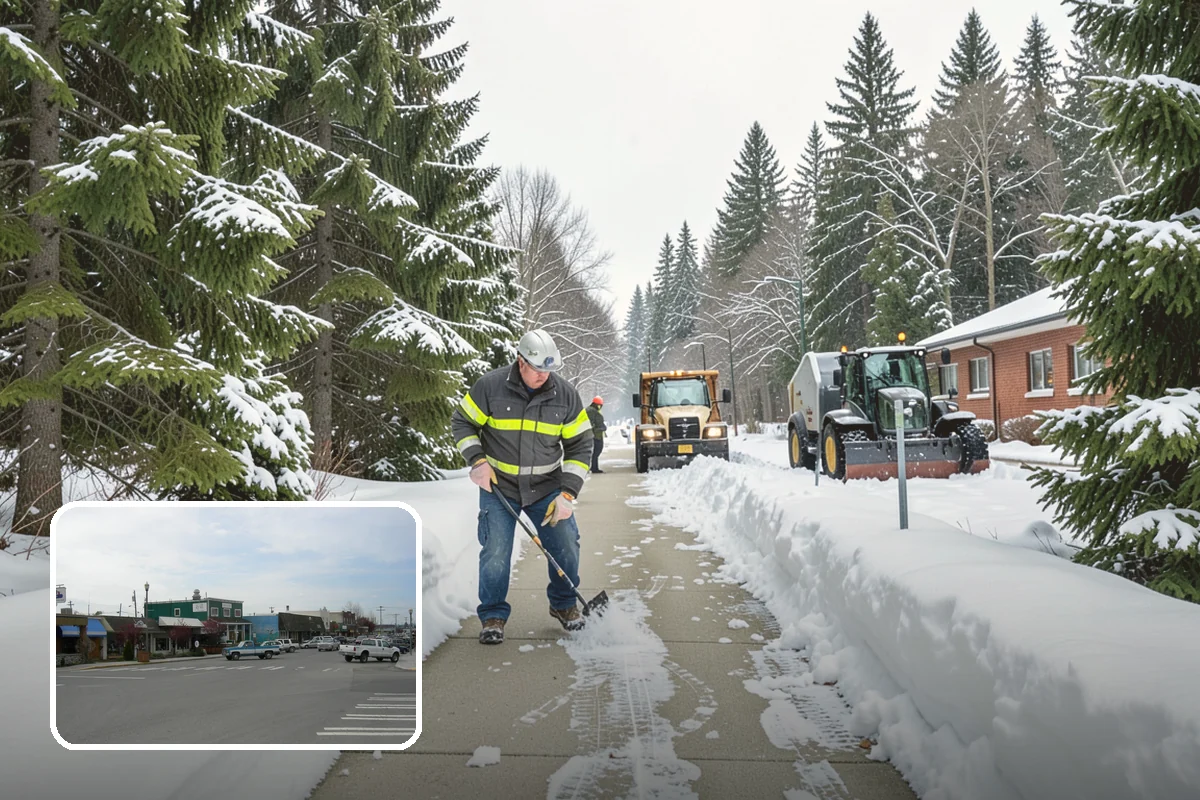 24-Hour Snow Removal in Stanwood, Snohomish County, WA - True around-the-clock availability