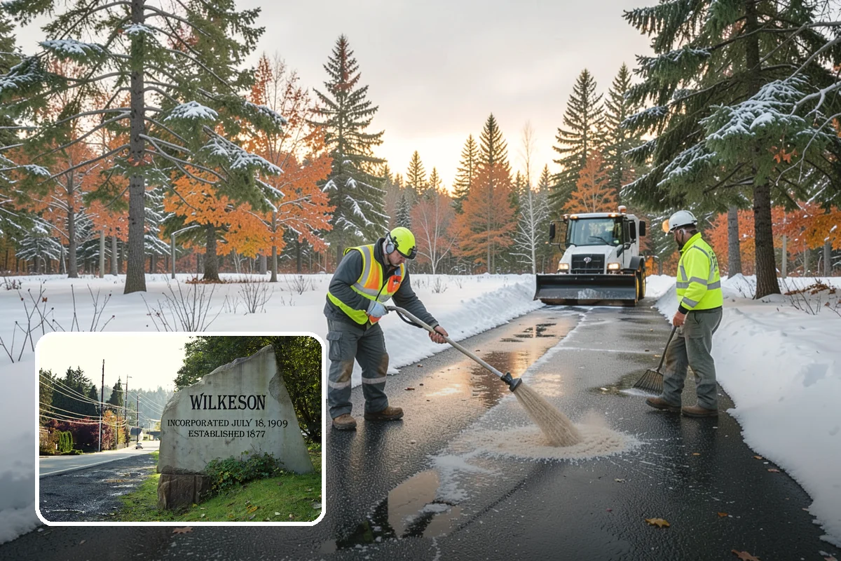 24-Hour Snow Removal in Wilkeson, Pierce County, WA - True around-the-clock availability