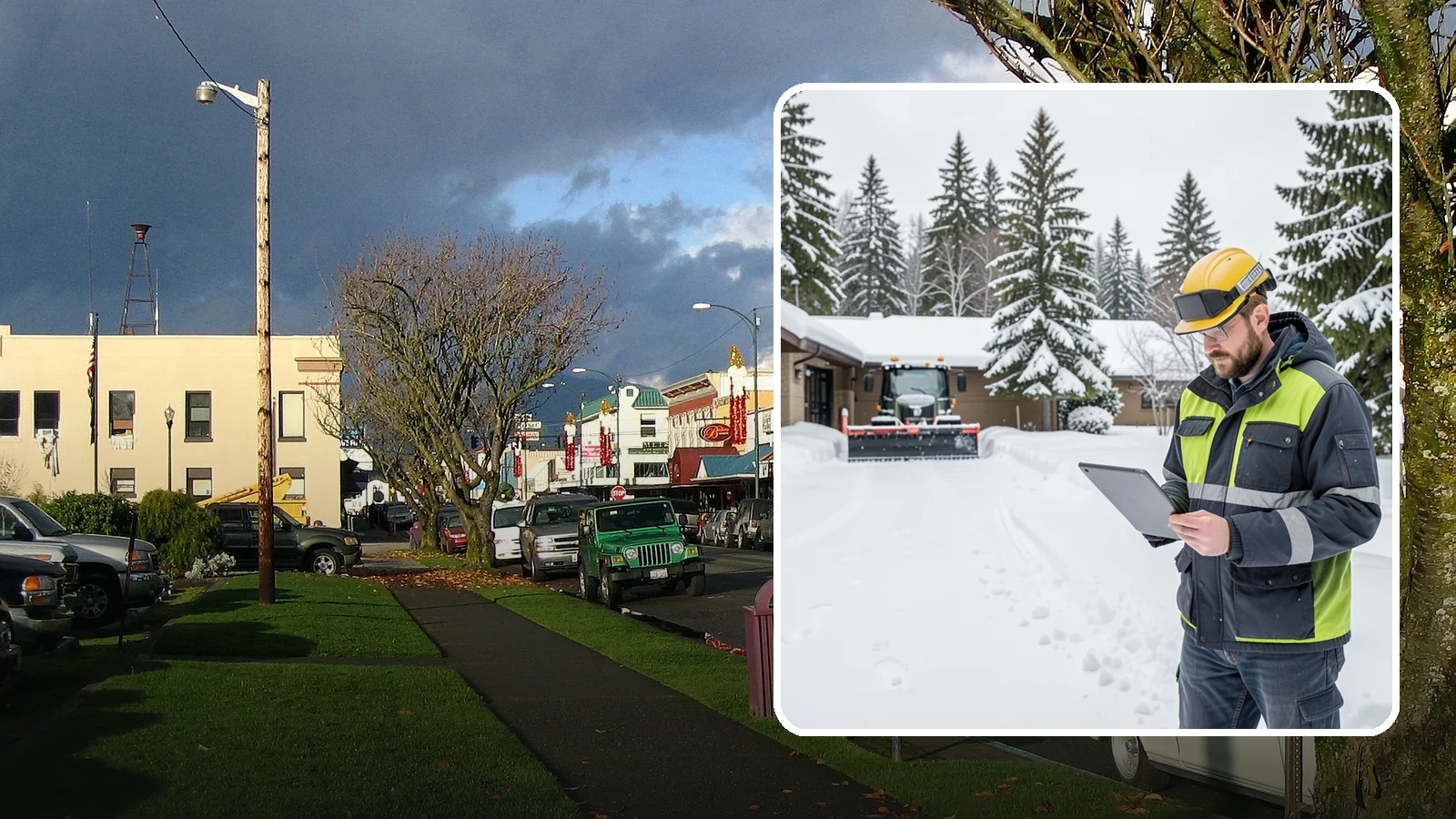 3-Inch Trigger Snow Removal in Arlington, Snohomish County, WA - Clearing that begins at three inches of accumulation, tuned for properties that can absorb a light coating.