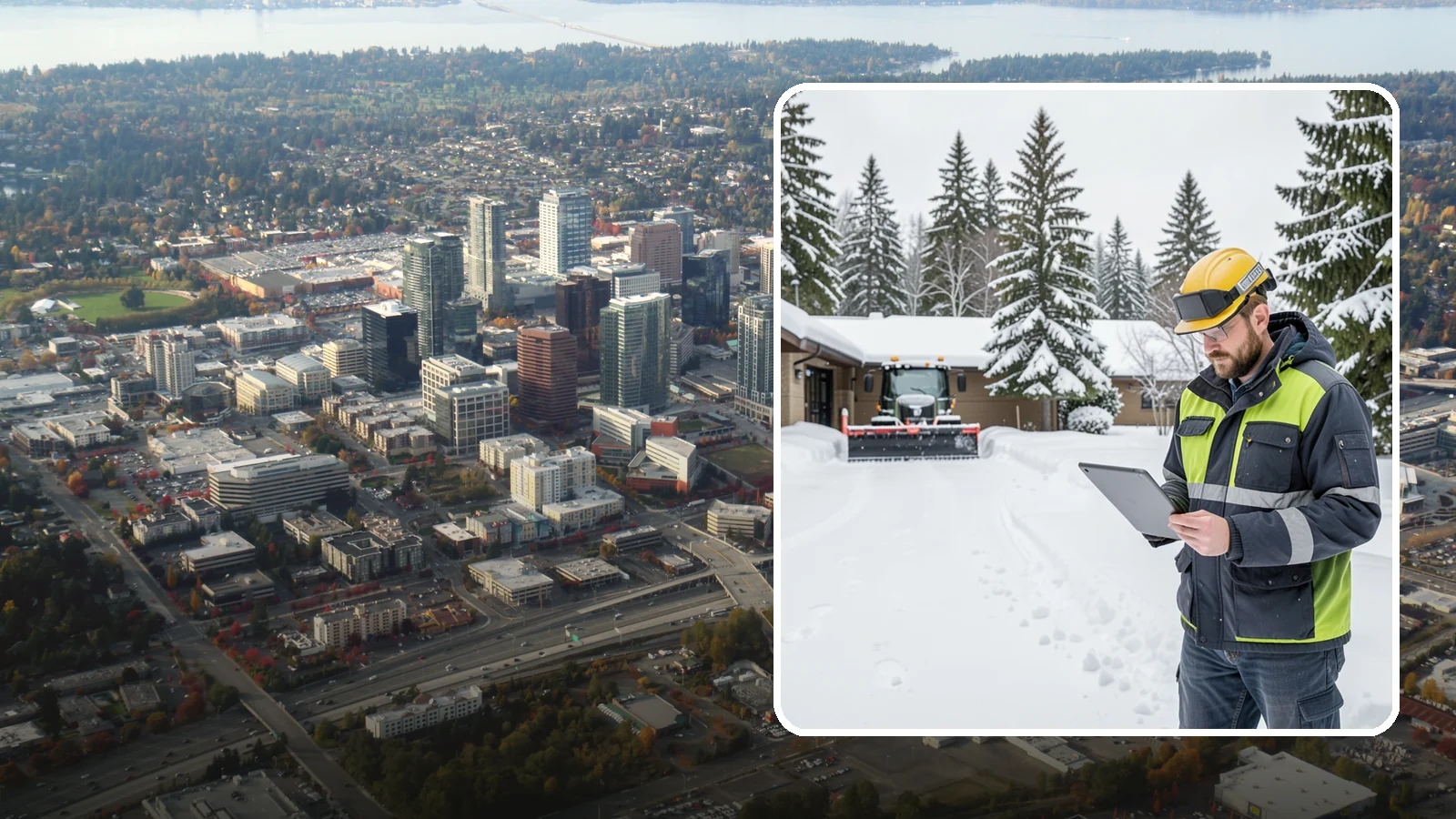 3-Inch Trigger Snow Removal in Bellevue, King County, WA - Clearing that begins at three inches of accumulation, tuned for properties that can absorb a light coating.