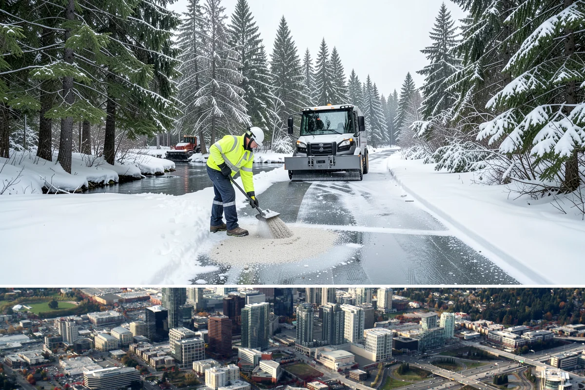 3-Inch Trigger Snow Removal in Bellevue, King County, WA - Best suited to the deeper-snow stretches that Western Washington sees mainly in January and February.