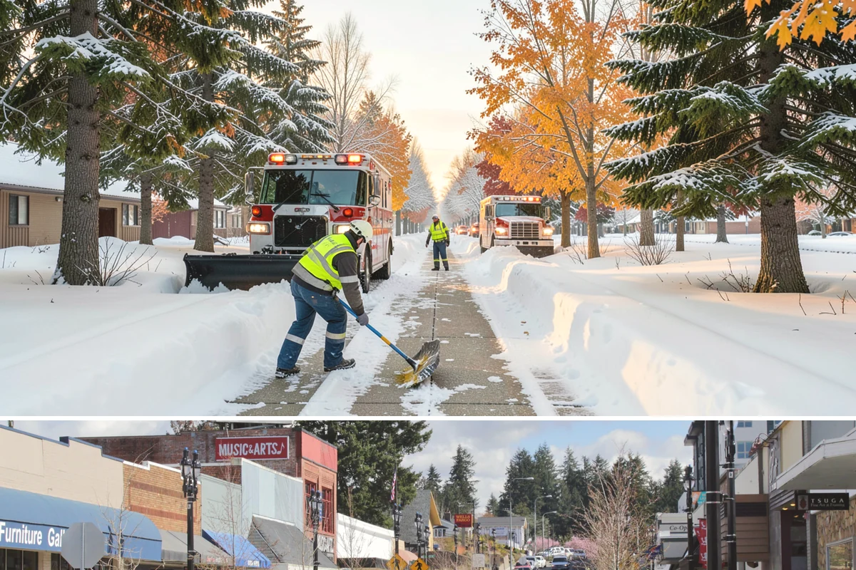 3-Inch Trigger Snow Removal in Bothell, King County, WA - Best suited to the deeper-snow stretches that Western Washington sees mainly in January and February.