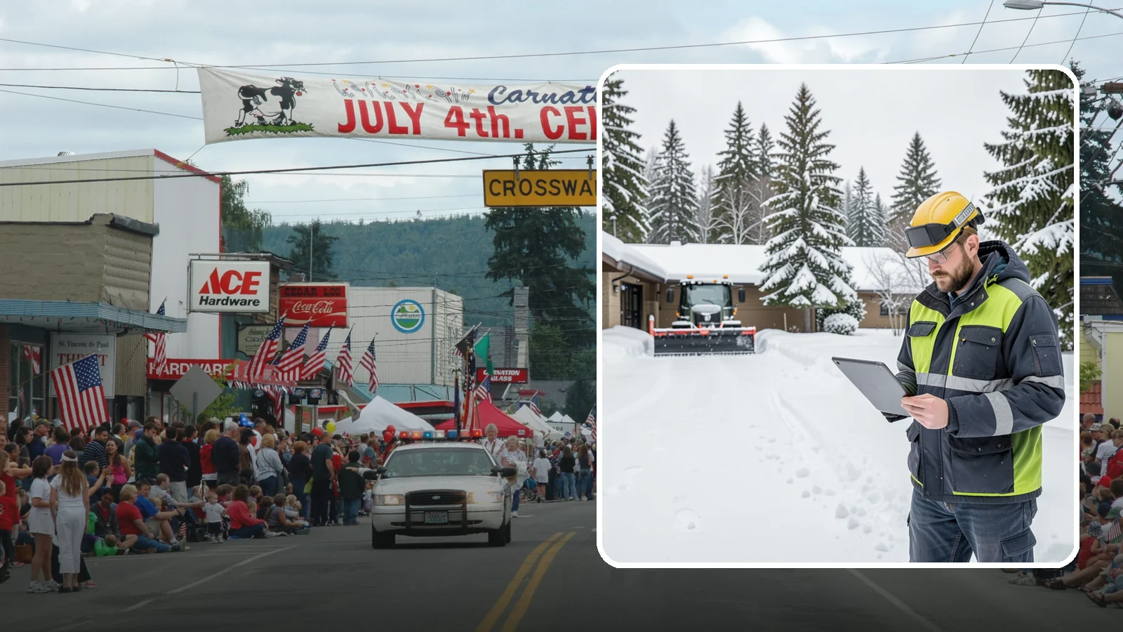 3-Inch Trigger Snow Removal in Carnation, King County, WA - Clearing that begins at three inches of accumulation, tuned for properties that can absorb a light coating.