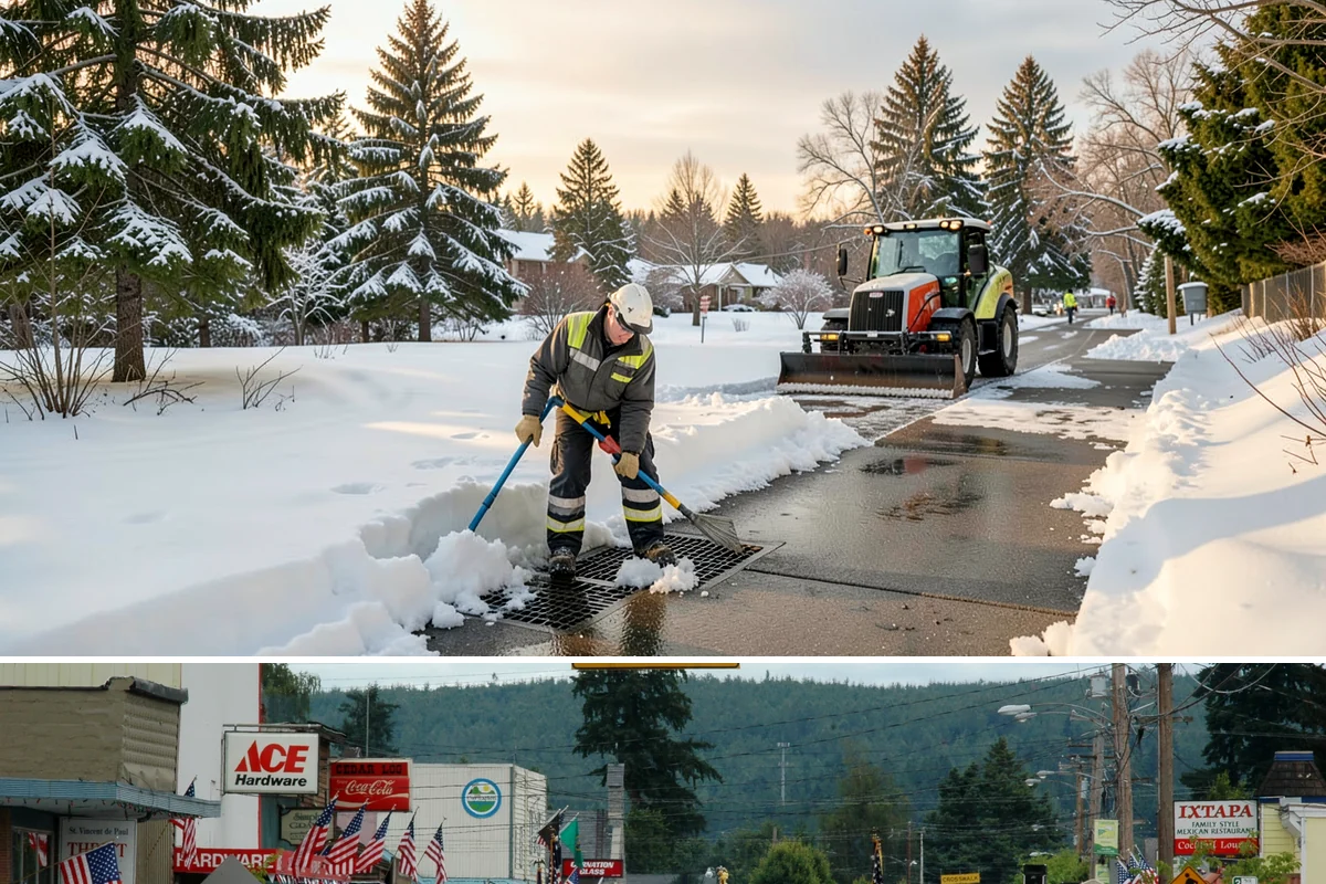 3-Inch Trigger Snow Removal in Carnation, King County, WA - Best suited to the deeper-snow stretches that Western Washington sees mainly in January and February.
