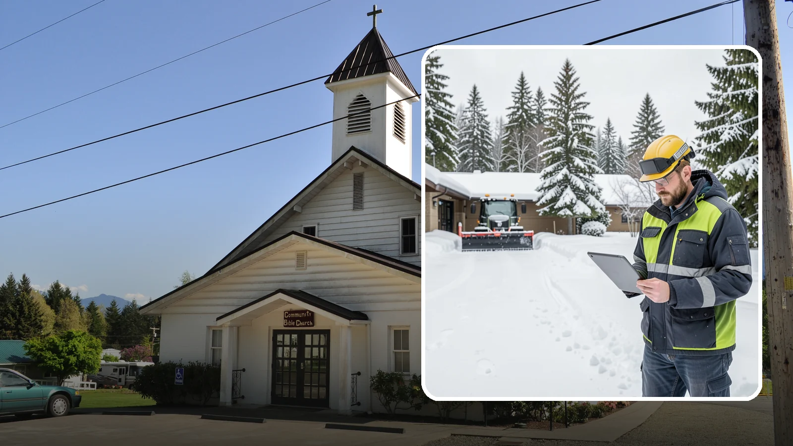 3-Inch Trigger Snow Removal in Concrete, Skagit County, WA - Clearing that begins at three inches of accumulation, tuned for properties that can absorb a light coating.