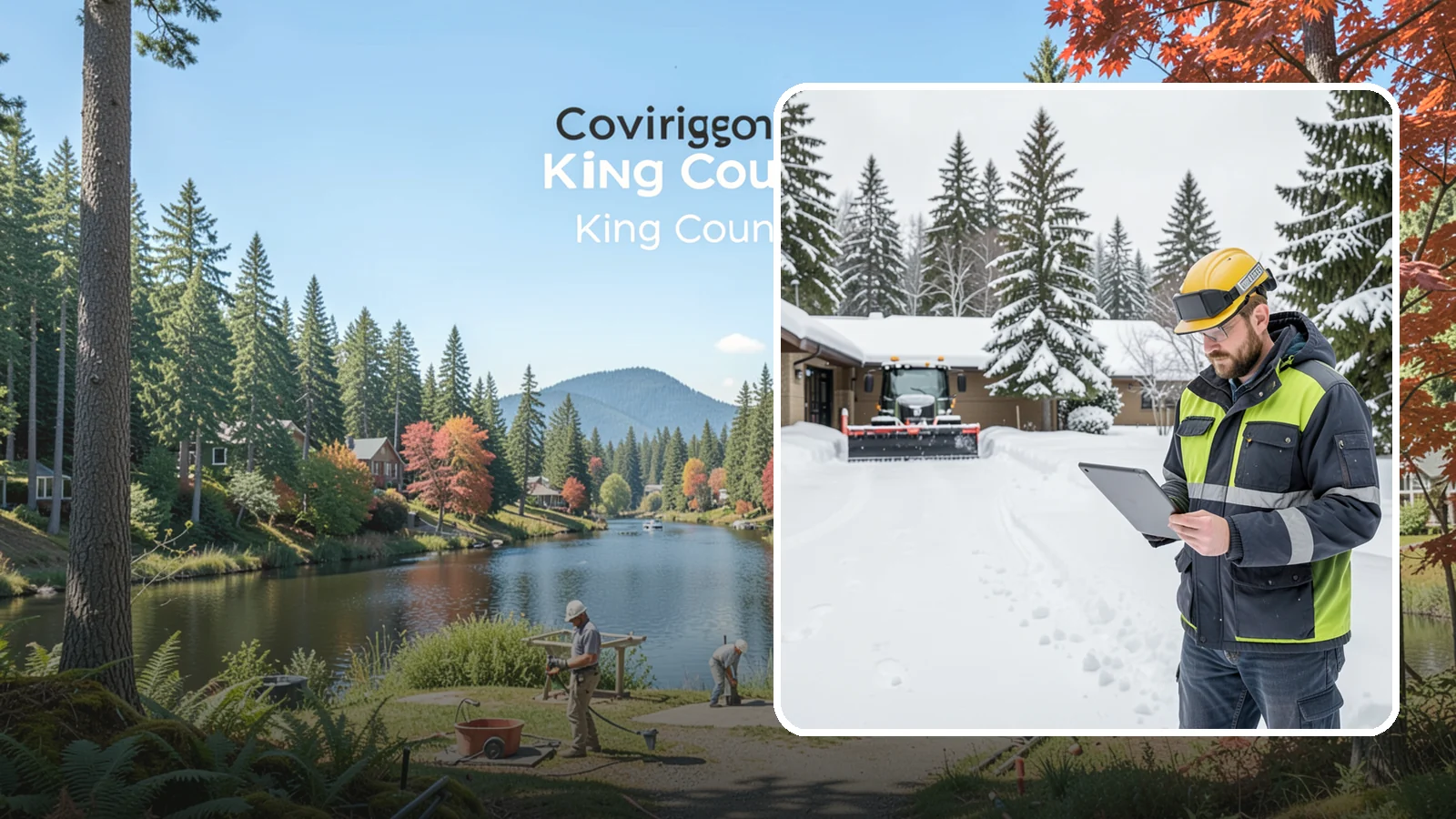 3-Inch Trigger Snow Removal in Covington, King County, WA - Clearing that begins at three inches of accumulation, tuned for properties that can absorb a light coating.