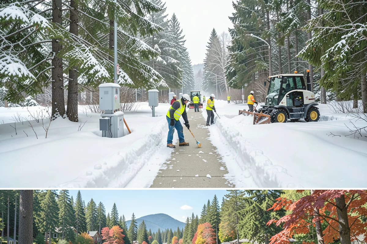 3-Inch Trigger Snow Removal in Covington, King County, WA - Best suited to the deeper-snow stretches that Western Washington sees mainly in January and February.