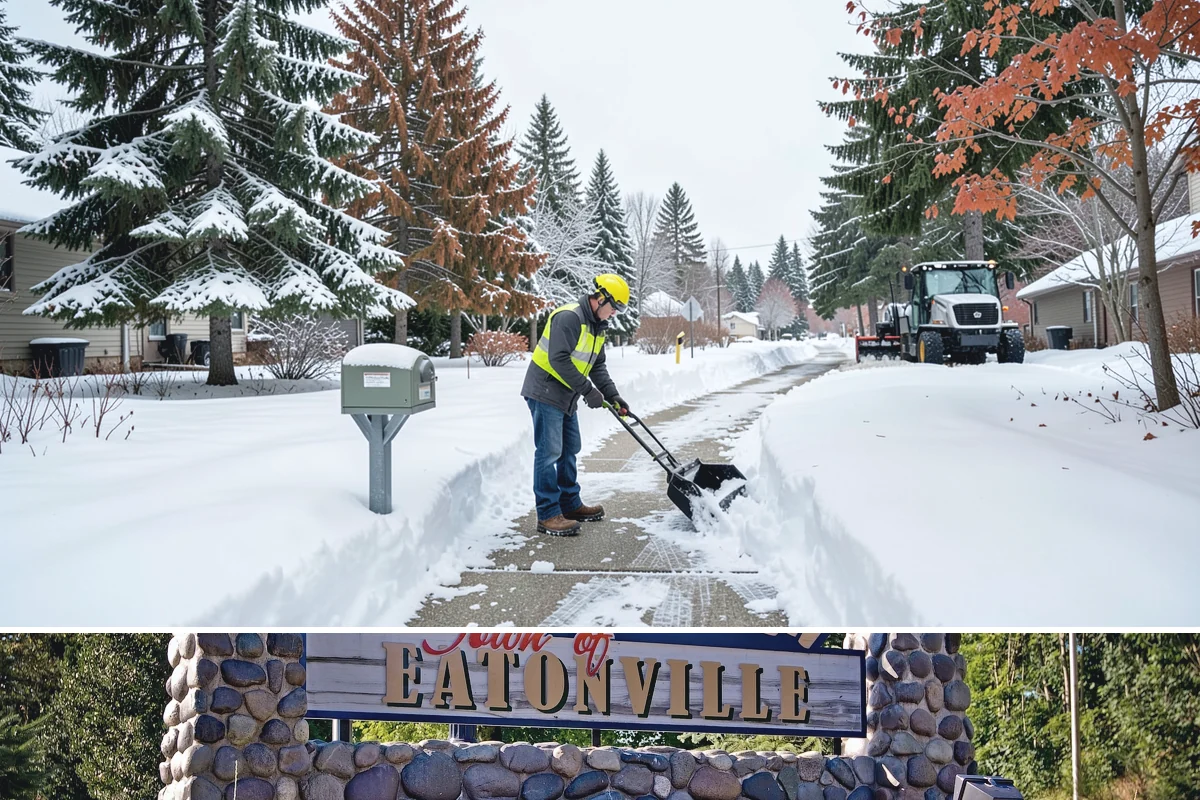 3-Inch Trigger Snow Removal in Eatonville, Pierce County, WA - Best suited to the deeper-snow stretches that Western Washington sees mainly in January and February.
