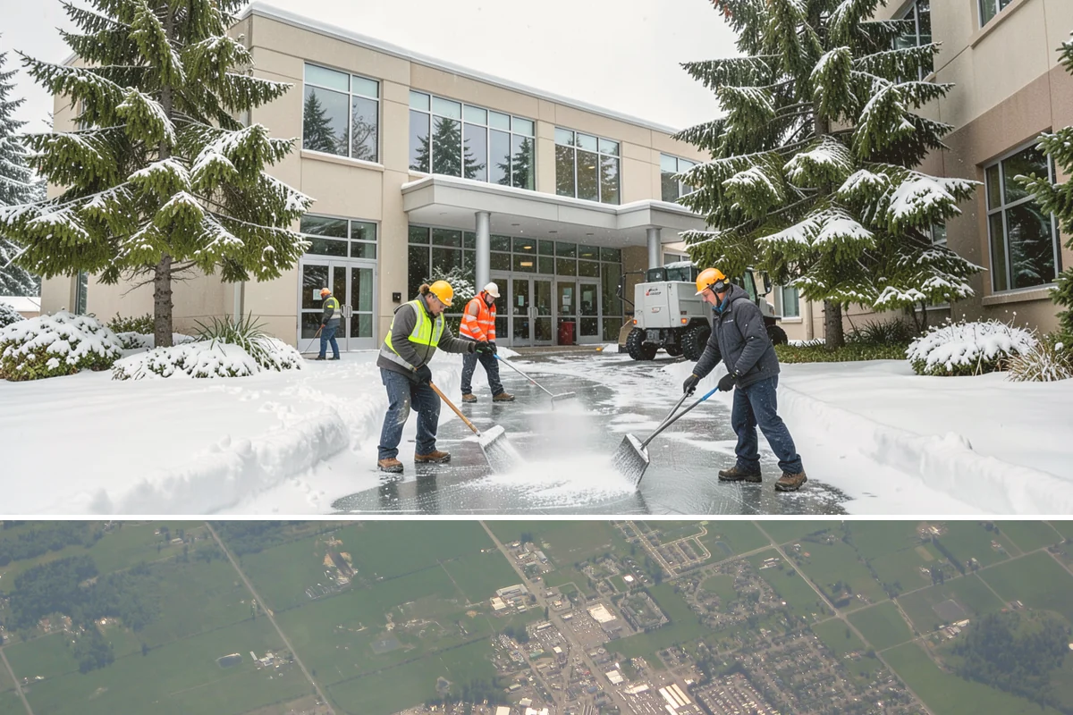 3-Inch Trigger Snow Removal in Enumclaw, King County, WA - Best suited to the deeper-snow stretches that Western Washington sees mainly in January and February.