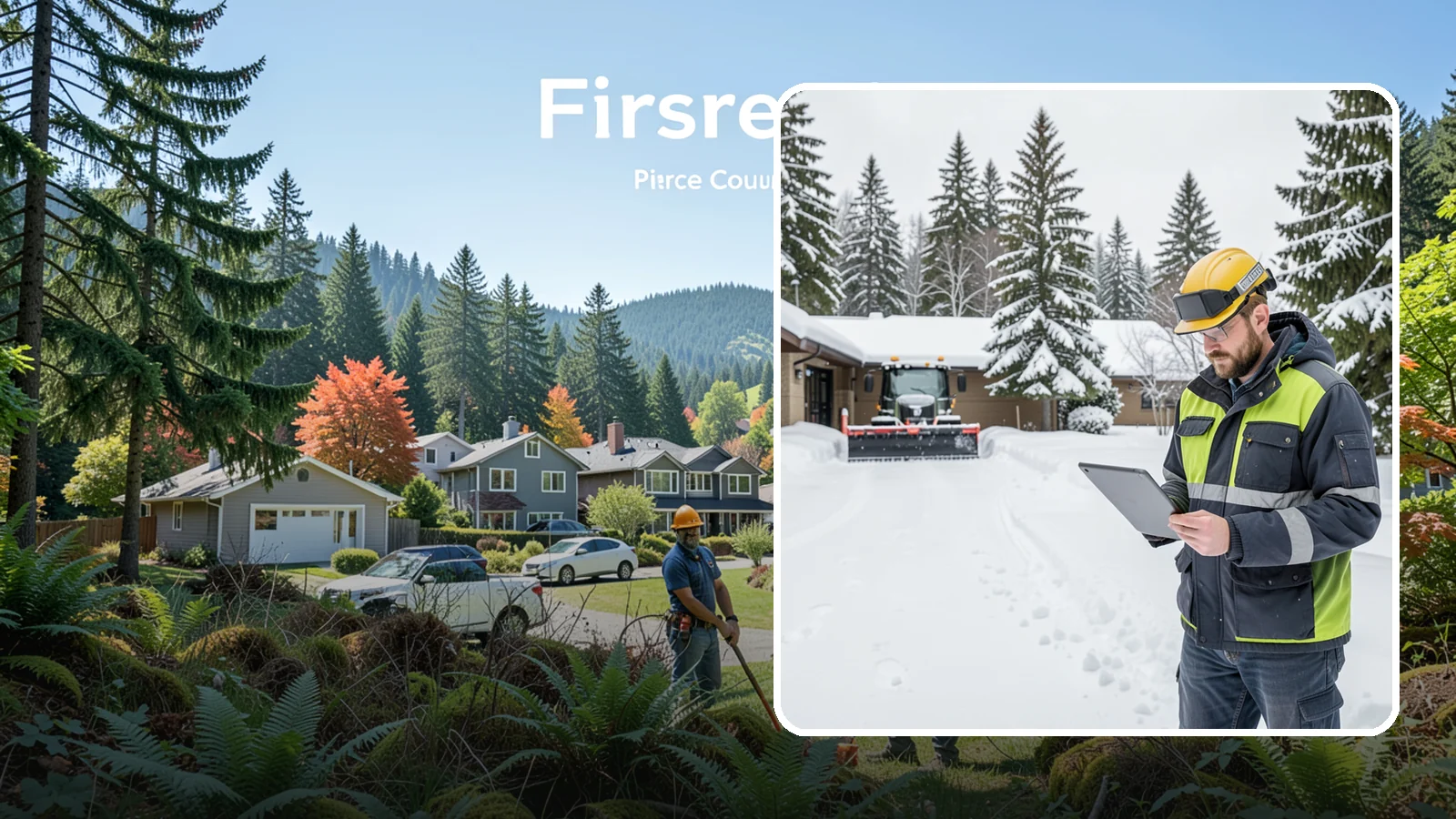 3-Inch Trigger Snow Removal in Fircrest, Pierce County, WA - Clearing that begins at three inches of accumulation, tuned for properties that can absorb a light coating.
