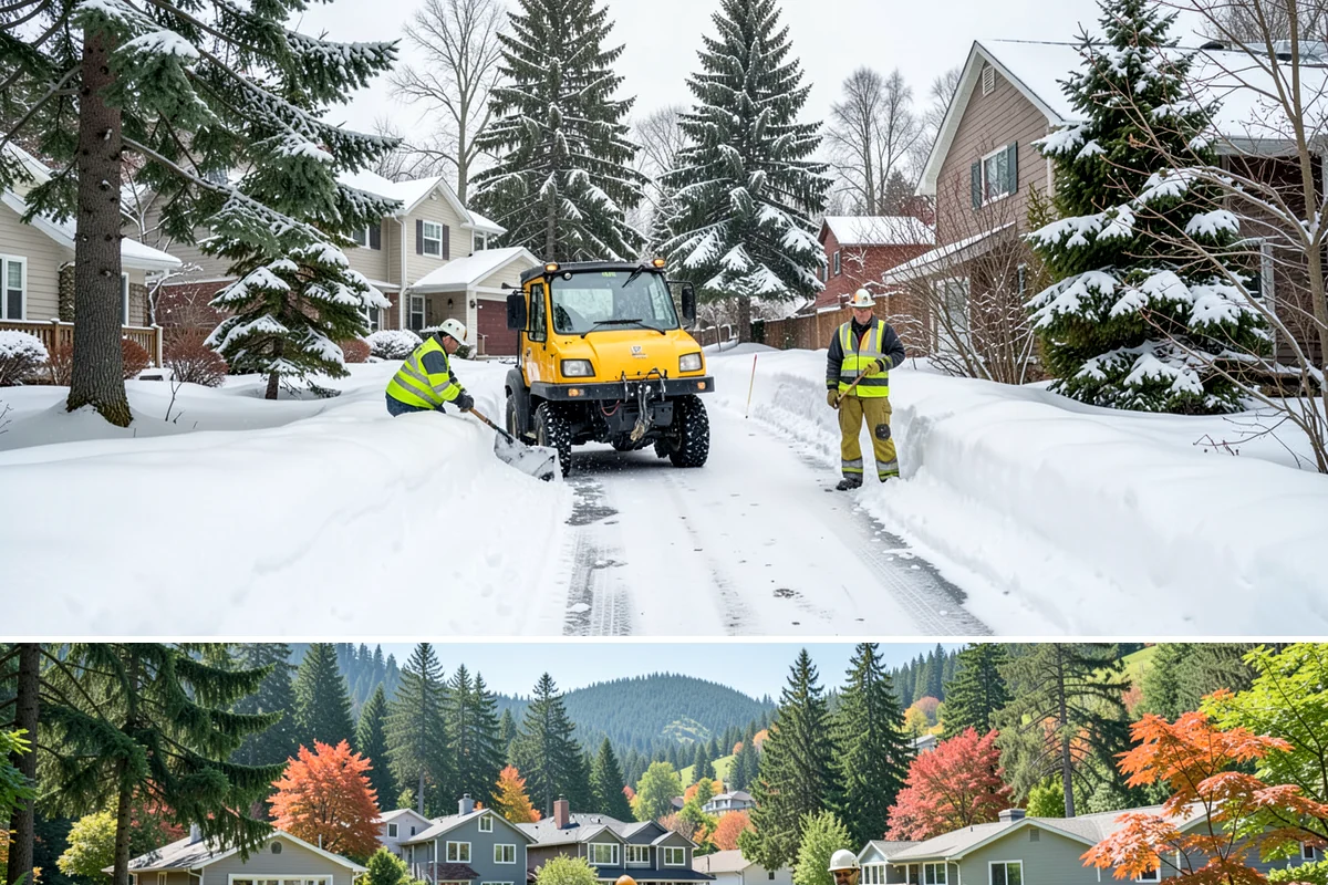 3-Inch Trigger Snow Removal in Fircrest, Pierce County, WA - Best suited to the deeper-snow stretches that Western Washington sees mainly in January and February.