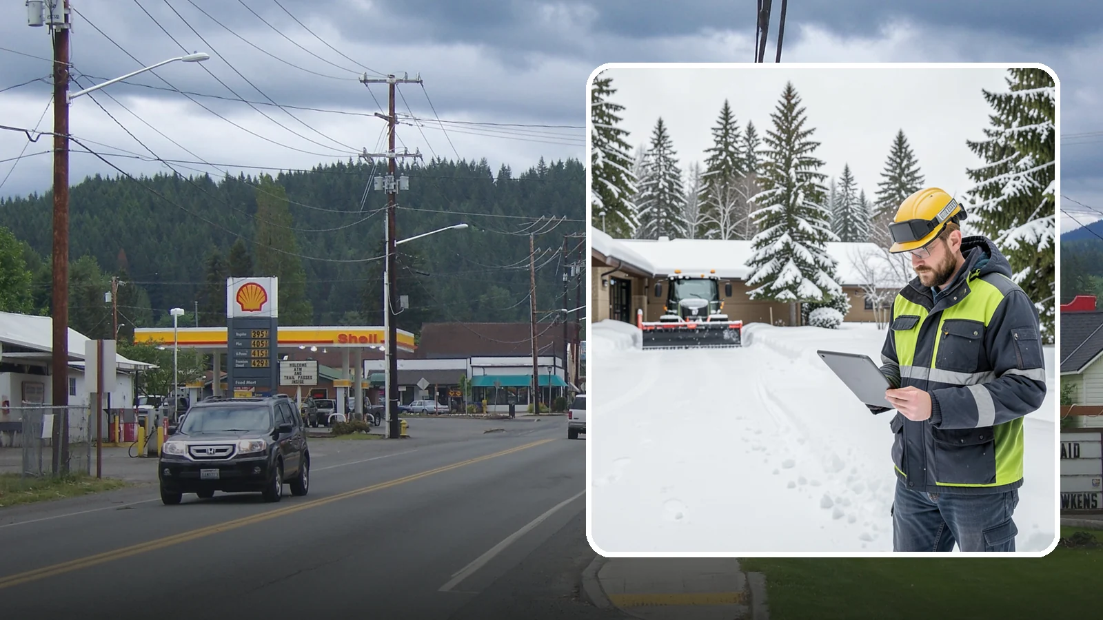 3-Inch Trigger Snow Removal in Granite Falls, Snohomish County, WA - Clearing that begins at three inches of accumulation, tuned for properties that can absorb a light coating.