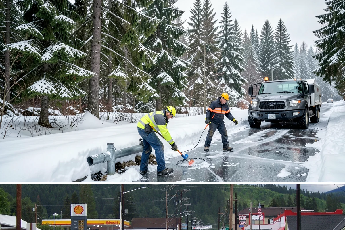 3-Inch Trigger Snow Removal in Granite Falls, Snohomish County, WA - Best suited to the deeper-snow stretches that Western Washington sees mainly in January and February.