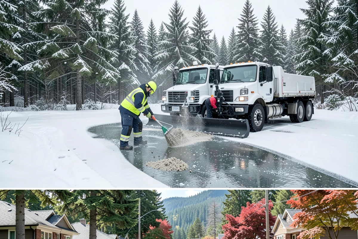 3-Inch Trigger Snow Removal in Hunts Point, King County, WA - Best suited to the deeper-snow stretches that Western Washington sees mainly in January and February.